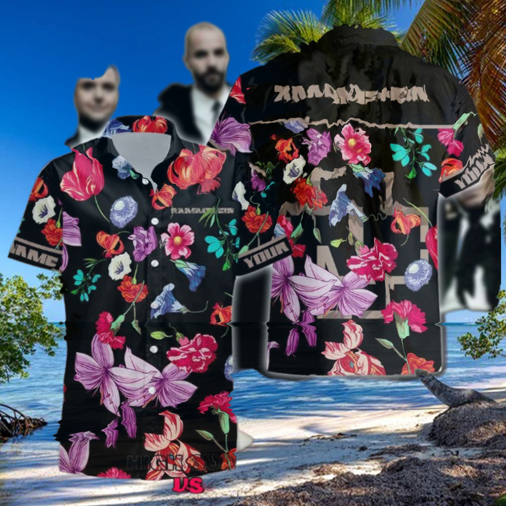 Personalized Rammstein Floral Flowers Short Sleeve Hawaiian Shirt Personalized Rammstein Floral Flowers Short Sleeve Hawaiian Shirt