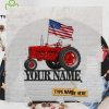 Personalized Red Tractor Shaped Metal Sign