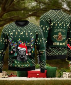 Personalized Reindeer Jameson Whiskey Christmas Ugly Sweater