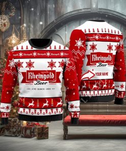 Personalized Rheingold Beer Christmas Sweater Jumper