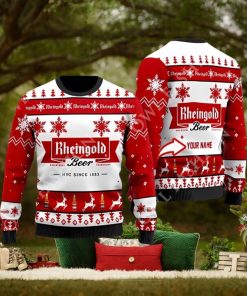 Personalized Rheingold Beer Christmas Sweater