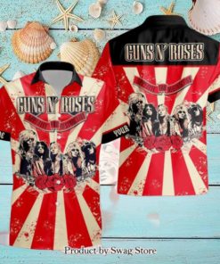 Personalized Rock Band Guns N’ Roses Appetite for Destruction All Over Printed Hawaiian Shirt and Beach Short