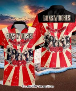 Personalized Rock Band Guns N’ Roses Appetite for Destruction All Over Printed Hawaiian Shirt and Beach Short