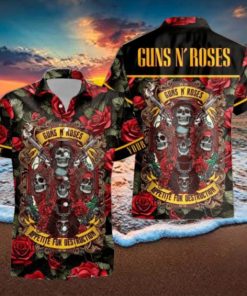 Personalized Rock Band Guns N’ Roses Appetite for Destruction Tropical All Over Printed Hawaiian Shirt and Beach Short