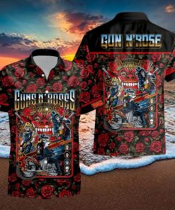 Personalized Rock Band Guns N’ Roses Tour All Over Printed Hawaiian Shirt and Beach Short