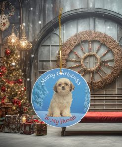 Personalized Shih Tzu Christmas Ornament