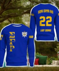 Personalized Sigma Gamma Rho Blue 3D Sweater Community Logo For Men And Women Gift Christmas