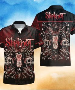 Personalized Slipknot Goat Short Sleeve Hawaiian Shirt