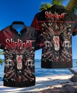Personalized Slipknot Goat Short Sleeve Hawaiian Shirt