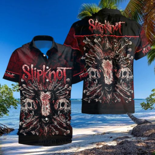 Personalized Slipknot Goat Short Sleeve Hawaiian Shirt