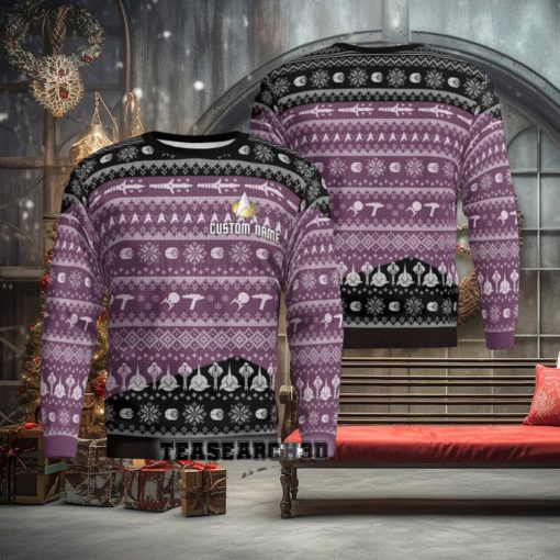 Personalized Star Trek The Next Generation Ugly Christmas Sweater