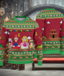 Personalized Super Mario Ugly Christmas Ugly Sweater