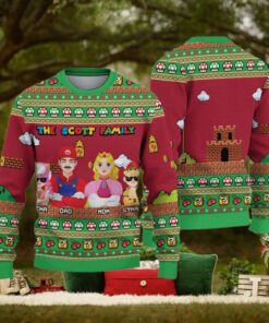 Personalized Super Mario Ugly Christmas Ugly Sweater