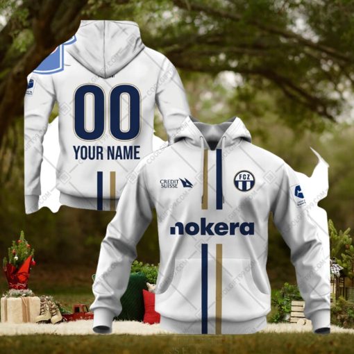 Personalized Swissfb Fc Zurich Home Jersey Style Hoodie