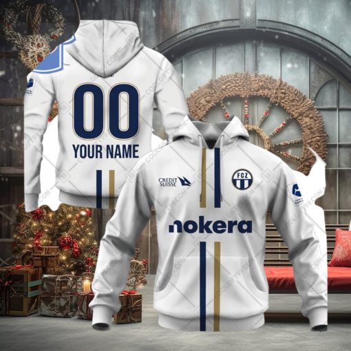 Personalized Swissfb Fc Zurich Home Jersey Style Hoodie