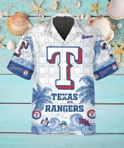 Personalized Texas Rangers Hawaiian Shirt, Texas Rangers Aloha Shirt, MLB Hawaiian Shirt