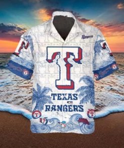 Personalized Texas Rangers Hawaiian Shirt, Texas Rangers Aloha Shirt, MLB Hawaiian Shirt