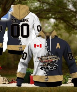 Personalized Trenton Golden Hawks Mix Captain Jersey Style Hoodie T Shirt Zip Hoodie Sweatshirt