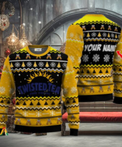 Personalized Twisted Tea Holiday Cheer Ugly Sweater