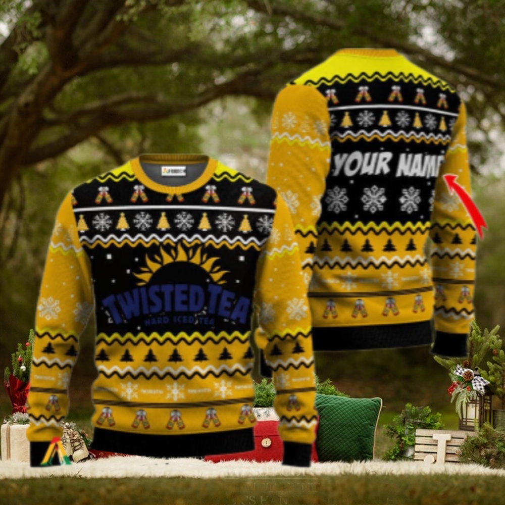 Personalized Twisted Tea Holiday Cheer Ugly Sweater Personalized Twisted Tea Holiday Cheer Ugly Sweater