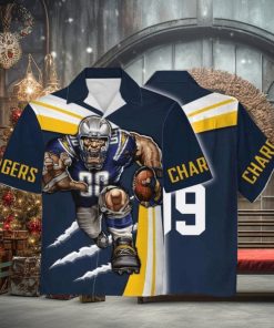 Personalized Unisex Hawaiian Shirt Los Angeles Chargers Football Team 3D Apparel For Men Women