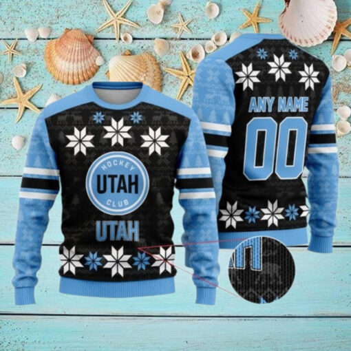 Personalized Utah Hockey Club Ugly Sweater For Christmas