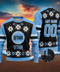Personalized Utah Hockey Club Ugly Sweater For Christmas