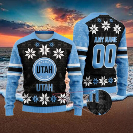 Personalized Utah Hockey Club Ugly Sweater For Christmas