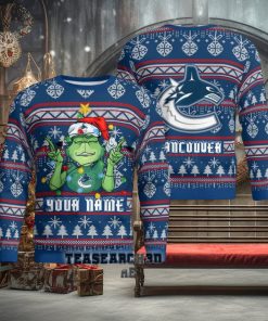 Personalized Vancouver Canucks NHL Ugly Christmas Sweater