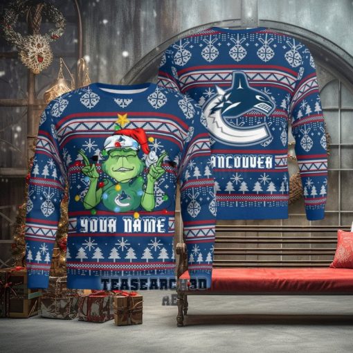 Personalized Vancouver Canucks NHL Ugly Christmas Sweater
