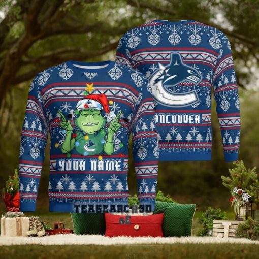 Personalized Vancouver Canucks NHL Ugly Christmas Sweater
