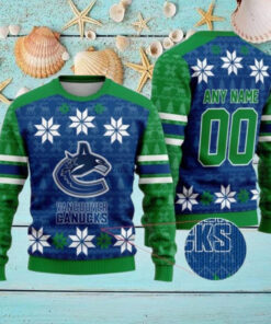 Personalized Vancouver Canucks Ugly Sweater For Christmas