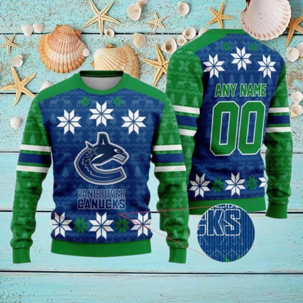 Personalized Vancouver Canucks Ugly Sweater For Christmas Personalized Vancouver Canucks Ugly Sweater For Christmas