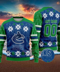 Personalized Vancouver Canucks Ugly Sweater For Christmas