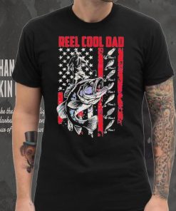 Personalized Vintage Reel Cool Dad Fathers Day 4th Of July shirt
