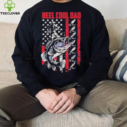 Personalized Vintage Reel Cool Dad Fathers Day 4th Of July shirt
