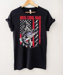 Personalized Vintage Reel Cool Dad Fathers Day 4th Of July shirt