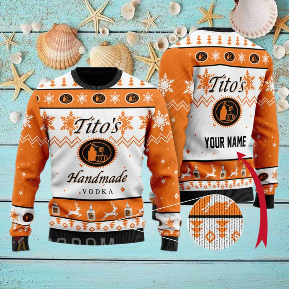 Personalized Vodka Christmas Sweater Personalized Vodka Christmas Sweater