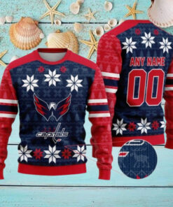 Personalized Washington Capitals Ugly Sweater For Christmas