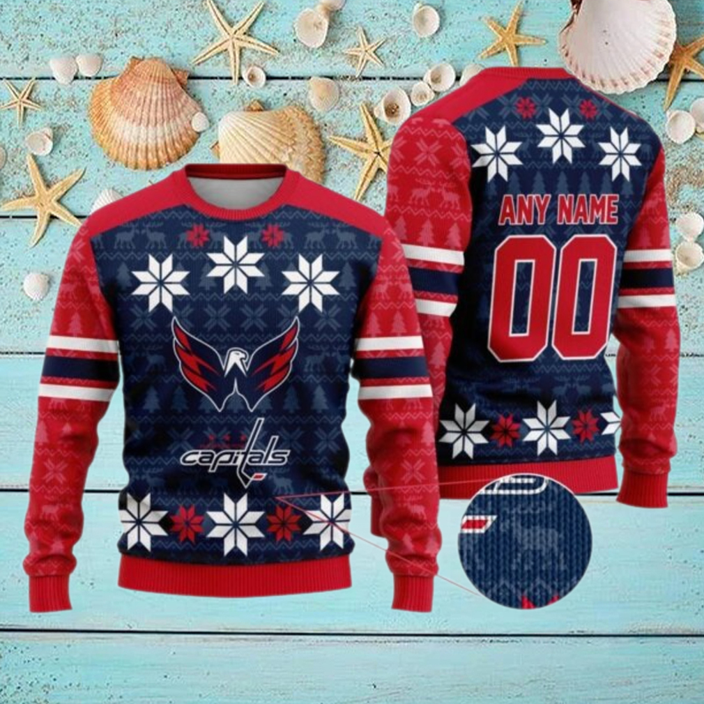 Personalized Washington Capitals Ugly Sweater For Christmas Personalized Washington Capitals Ugly Sweater For Christmas