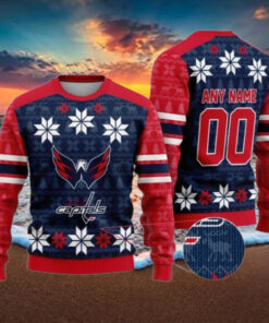 Personalized Washington Capitals Ugly Sweater For Christmas
