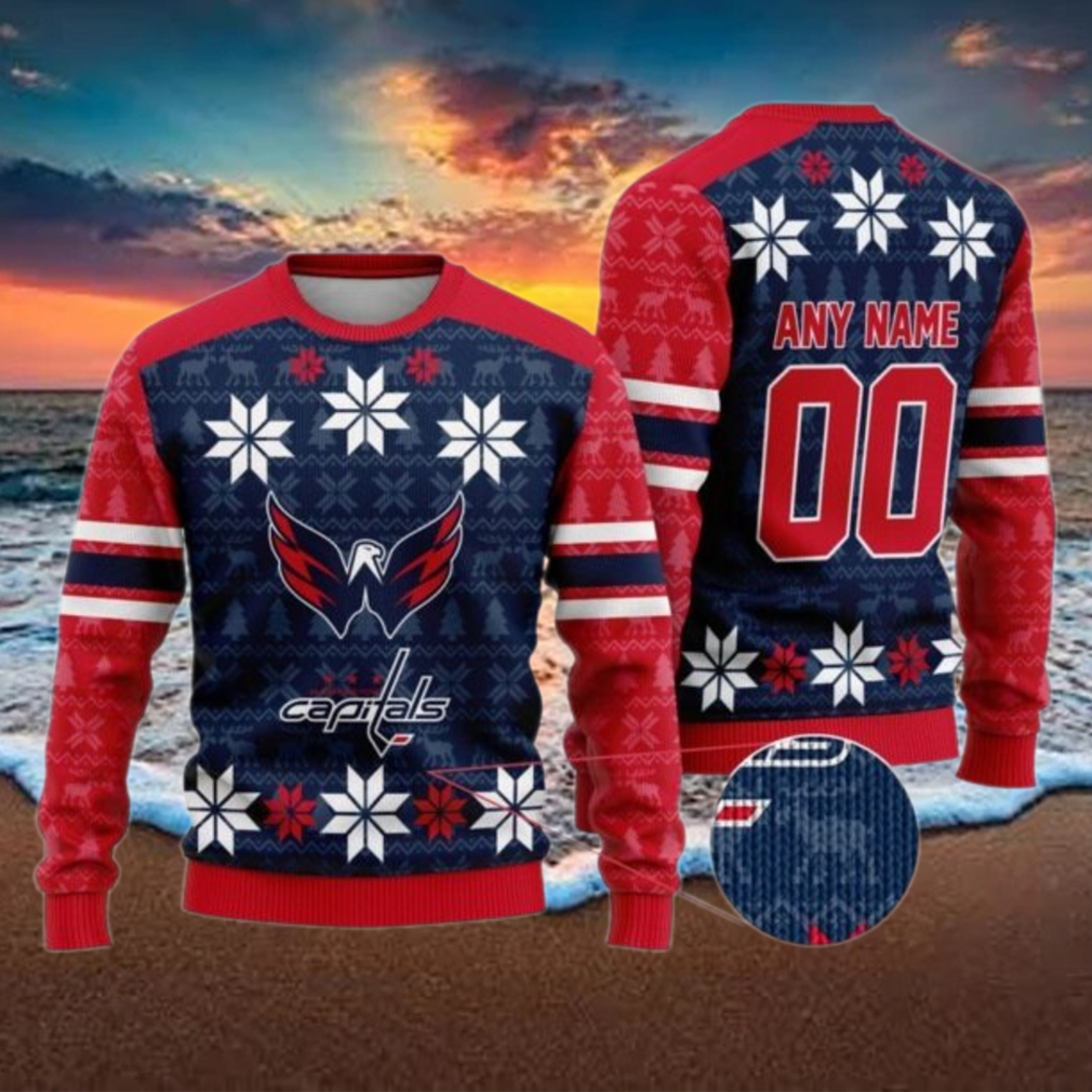 Personalized Washington Capitals Ugly Sweater For Christmas Personalized Washington Capitals Ugly Sweater For Christmas