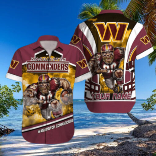 Personalized Washington Commanders Game Day Hawaiian Shirt
