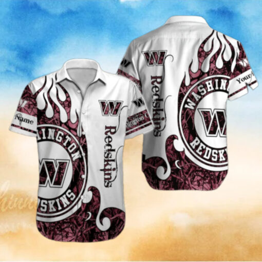 Personalized Washington Commanders Inferno Crest Hawaiian Shirt