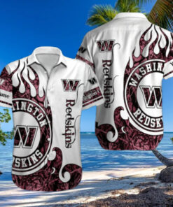 Personalized Washington Commanders Inferno Crest Hawaiian Shirt