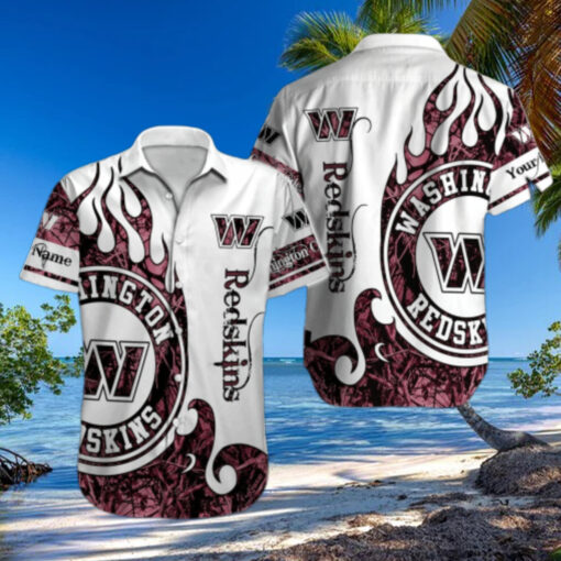 Personalized Washington Commanders Inferno Crest Hawaiian Shirt