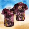 Personalized Washington Commanders Inferno Crest Hawaiian Shirt