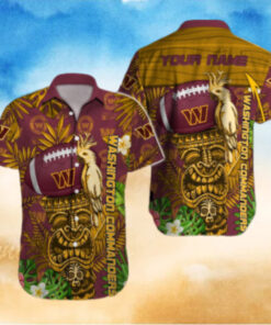 Personalized Washington Commanders Jungle Spirit Hawaiian Shirt