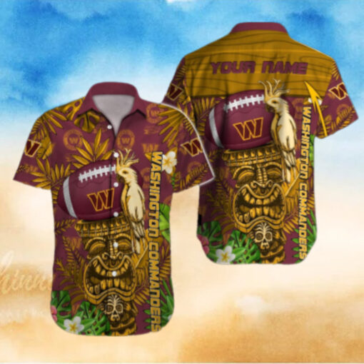 Personalized Washington Commanders Jungle Spirit Hawaiian Shirt