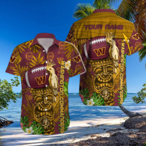 Personalized Washington Commanders Jungle Spirit Hawaiian Shirt